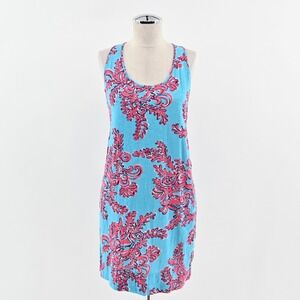 LILLY PULITZER Dress Size S Shore Searulean‎ Blue Rhode Island Reef Sleeveless